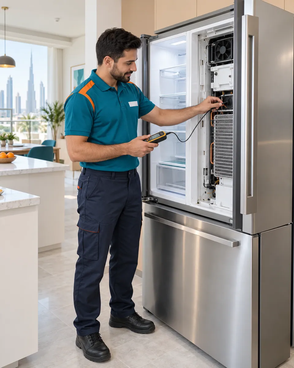 Miele refrigerator repair service request in Dubai